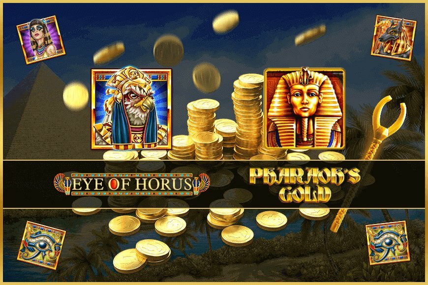 Eye of Horus vs Pharaos Gold